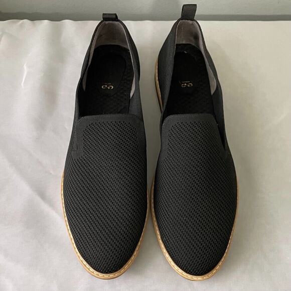 Kelly & Katie Womens Size 11 Dark Black Slip on Aerin Knit Loafers Shoes Comfort - Picture 5 of 11